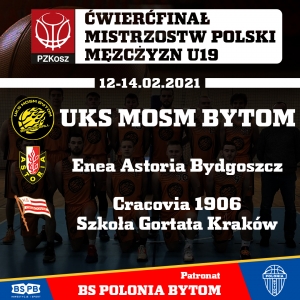 UKS MOSM Bytom powalczy o półfinał Mistrzostw Polski U19