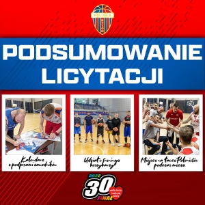 Podsumowanie aukcji WOŚP z udziałem koszykarzy Polonii