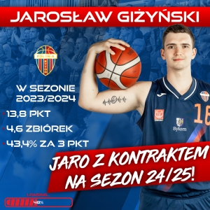 Jarek Giżyński gra dalej z Polonią w sezonie 2024/25