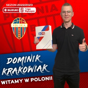Dominik Krakowiak w barwach BS Polonii Bytom