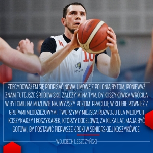 Wojciech Leszczyński: zależy mi, by koszykówka w Bytomiu wróciła na możliwie najwyższy poziom